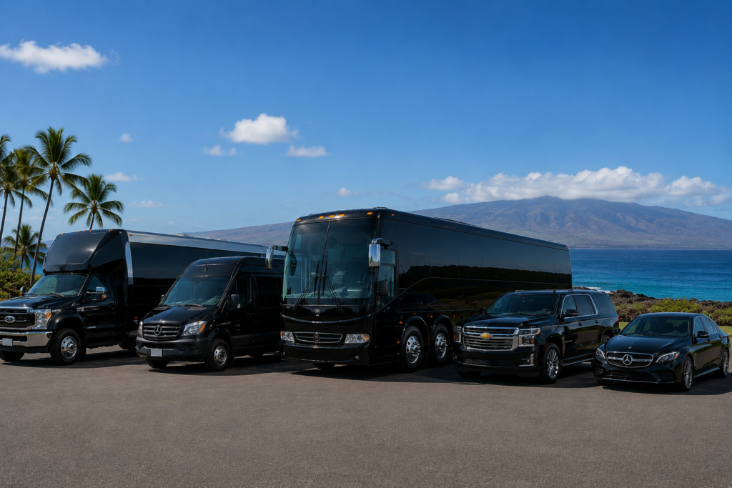 Full fleet for Hawaii group airport transfers